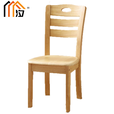 汐 餐椅 原木色把