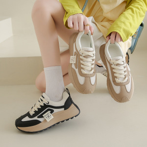 2025春季新款韩版透气老爹鞋女ins学生休闲鞋厚底跑步女鞋