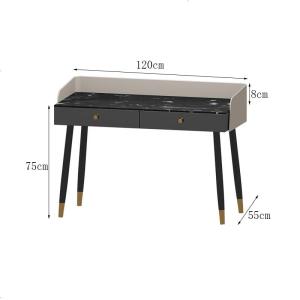 北欧书房书桌小户型轻奢写字台意式极简办公桌家用电脑桌学习书台