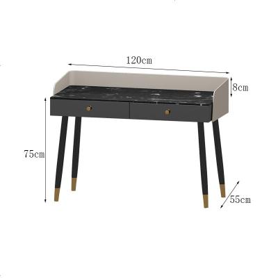 北欧书房书桌小户型轻奢写字台意式极简办公桌家用电脑桌学习书台