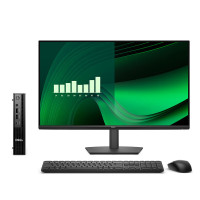 戴尔dell Pro Plus QBM1250高性能迷你企业级商用办公台式机 定制Ultra9-285T 32G内存 1T机械+512G固态 集成显卡 配23.8英寸显示器