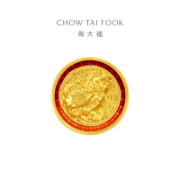 周大福 故宫系列 福寿安康 定价足金黄金转运珠 R35550