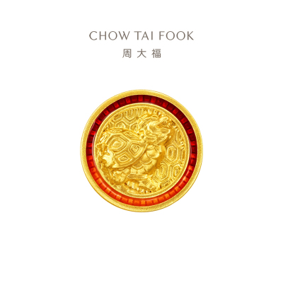 周大福 故宫系列 福寿安康 定价足金黄金转运珠 R35550