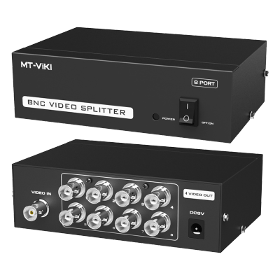迈拓维矩MT-108BC bnc分配器一分八高清监控视频摄像头分配器1进8出