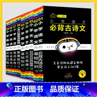 全套9本 [正版]小黑书小学语文数学英语基础知识全套 三四五六年级古诗文数学公式定律英语单词语法小学生考点速记便携小本口