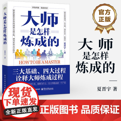 店 大师是怎样炼成的 夏晋宇 三大基础四大过程 诠释大师炼成过程 企业内训师培训师工具书 企业文化企业管理与培训书籍