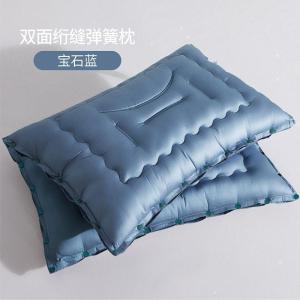 美帮汇全棉弹簧枕头枕芯酒店单人双人整头单只装一对装拍2成人
