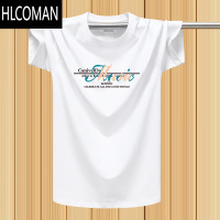 HLCOMAN冰丝莫代尔棉短袖T恤男圆领宽松夏季加大码肥佬休闲运动半袖汗衫