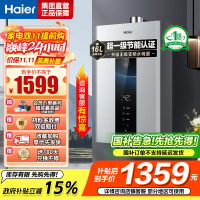 海尔(Haier)燃气热水器天然气水伺服恒温家用智能变升多重安防健康洗APP智能节能省气16L [WM5pro]