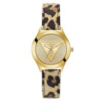 GUESS女表石英模拟手表Glitz Plaque菱形LOGO石英表日常穿搭