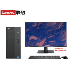 联想(Lenovo)来酷Lecoo D4900 台式机电脑整机 (酷睿i5-14400 16G内存 512G固态硬盘 WIFI Win11)配21.45英寸显示器
