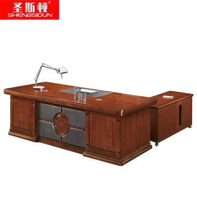 圣斯顿K-1853A办公桌班台1800*900*760mm(张)红胡桃色