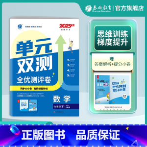 数学 九年级下 [正版]2025年春 初中数学单元双测九年级下册人教版 9年级初三RJ版基础达标训练综合培优期中期末全优