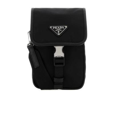 徽标斜挎包复古风水桶形可调节肩带纯色日常百搭