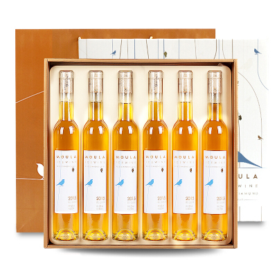 慕拉（MOULA）白葡萄酒蓝钻冰酒莫斯卡托雷司令混酿果酒女士非进口甜型红酒礼盒375ml*6支