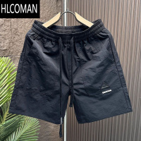 HLCOMAN夏季2025新款运动短裤男士潮流宽松速干沙滩裤青年薄款透气五分裤