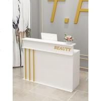 简约收银台店铺小型服装店美甲理发母婴店美容院吧台桌前台接待台