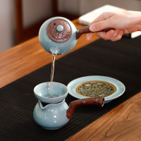 八方礼 江山如画(侧把)官窑梅子青11入