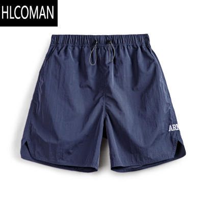 HLCOMAN工装美式复古ARMY训练运动短裤薄款字母刺绣直筒四分裤男夏季