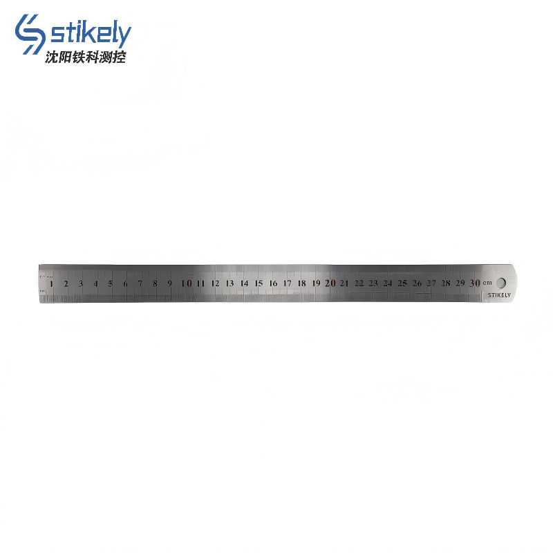 Stikely 高精度不锈钢架加厚钢直尺30cm