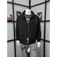 新款秋季夹克外套男拼接条纹拉链时尚青年工装宽松百搭男上衣