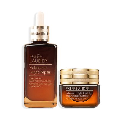 美国雅诗兰黛小棕瓶护肤套装特润修护精华露100ml+眼霜15ml