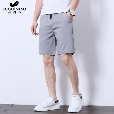 富贵鸟（FUGUINIAO）短裤男五分裤夏季薄款男士休闲裤韩版宽松直筒运动中裤