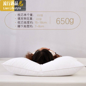 棉枕头枕芯一对装家用酒店单人双人学生宿舍护颈椎整头 三维工匠