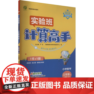 小学数学计算高手 三年级上 人教版(RMJY) 严军 编 小学教辅文教 正版图书籍 江苏人民出版社
