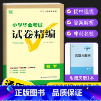 数学 小学六年级 [正版]2023新版 通城学典小学毕业考试试卷精编小升初系统总复习 语文数学英语真题模拟试卷人教版六年