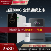 汉斯顿/Hunsdon净水器家用直饮自来水过滤厨房净化反渗透ro净水机800G大通量白露2L/min直饮出水