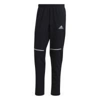 Adidas男士运动休闲长裤黑白撞色拼接弹力透气跑步裤