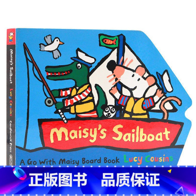 [正版]英文原版绘本 Maisy's Sailboat 小鼠波波 纸板造型 低幼儿童 启蒙 航海 帆船 纸板书 异形