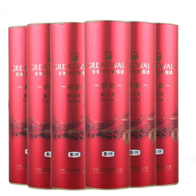 国产红酒中粮长城特制解百纳干红葡萄酒750ml*6瓶整箱礼盒装