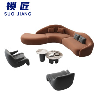 锁匠 商务沙发1+1+3+茶几套