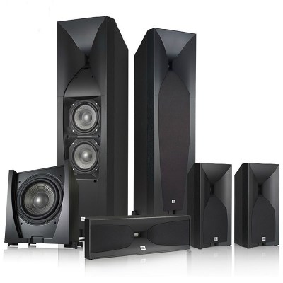 JBLSTUDIO590套装5.1家庭影院HIFI套装家庭影院5.1套装组合全套音箱中置环绕前置音箱黑色