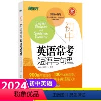 英语 初中通用 [正版]备考2024初中英语常考短语与句型 初中789七八九年级中考英语掌中宝工具书初中考英语单词短语手
