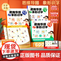 思维导图象形识字基础进阶篇 看图识字识字书幼儿认字识字1600字大王幼儿园儿童大班学前班宝宝早教启蒙教材全套幼小衔接书籍