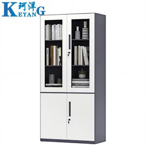 珂洋 文件柜 灰套白大器 台