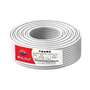 新光日月聚氯乙烯绝缘软电线电缆护套线 RVV(白/黑)(3芯)0.5平方/每米