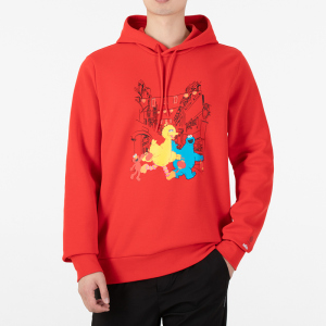 adidas/阿迪达斯卫衣男士运动 针织加厚连帽套头衫HD7295 C