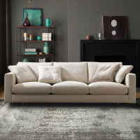 域赢北欧轻奢布艺沙发客厅家用公寓整装简约现代沙发海绵1.8m款