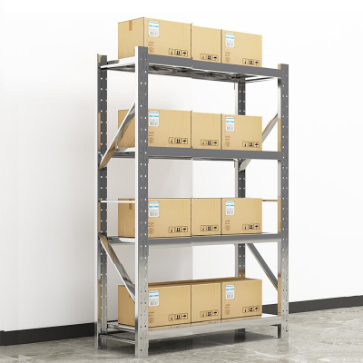 创世人 201不锈钢1.2m货架承重500kg收纳置物架四层仓储超市货架1200*600*2000mm