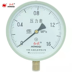 红旗 压力表定制检测款(默认径向轴向需备注)Y150 1.6MPA 块