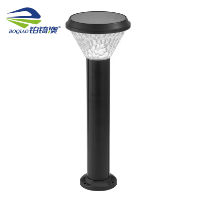 铂锜澳 大圆形太阳能草坪灯 245*675mm-白光暖光 个