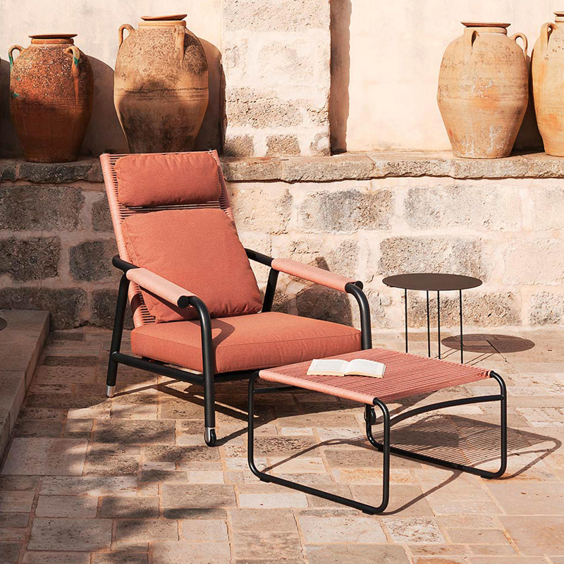 户外藤编沙发庭院阳台小桌椅三件套茶几组合藤椅懒人室外家具