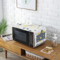 床头柜盖巾棉麻布艺盖布防水防油罩通用烤箱罩防尘罩微波炉罩 JY-05 防水.洗衣机.冰箱[140*55cm]