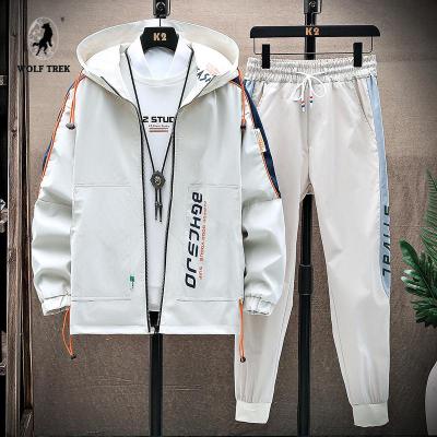 七匹狼国际公司授权WOLFTREK-工装外套男潮流夹克套装春秋新款潮流衣服个性潮流卫衣两件套