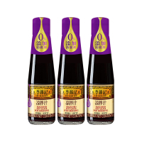 李锦记(LEE KUM KEE)凉拌汁 凉拌菜拌面凉皮酱油 拌黄瓜蔬菜沙拉0添加防腐剂调料汁 凉拌汁 207ml*3瓶