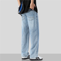 2026年春夏季新款休闲时尚百搭经典猫须显瘦直筒简约水洗男长裤子